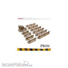 PWork Wargames TS01040MDF - MDF Terrain Fences