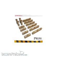 PWork Wargames TS00712MDF - MDF Terrain Stone Walls