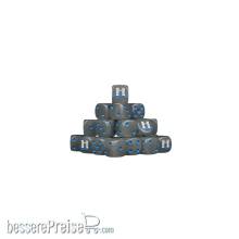 Baron of Dice GOT-21-RD - White Castel Dice 16mm RD