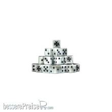Baron of Dice SCI-IMP-BT-01-SQ - Knight Templar White Dice 16 Sq