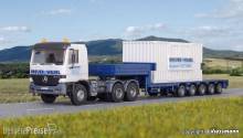 Kibri 13057 - Spur H0 MB ACTROS Begleittransporter zum LG 1550 BREUER & WASEL
