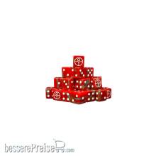 Baron of Dice SCI-XEN-TU-10-SQ - Universal Peace Red Dice Square
