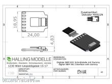 Halling ETH-VAR - PCB mit NEM651-Schnittstelle und Brückenstecker