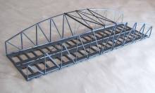 Hack Brücken H0 13330 - Bogenbrücke 46cm, 2-gleisig, grau - Typ B46-2