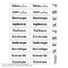 Halling DEC-TW-601 - Decals für Hannover TW601
