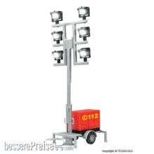 Viessmann 1344 - H0 Leuchtgiraffe Feuerwehr auf Anhänger mit 6 LEDs weiß