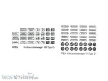 Halling DEC-WC1-111 - Decals für Wien Großraumtriebwagen C1, Nr. 111