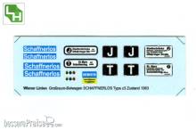 Halling DEC-B80 - Decals für Wiener Straßenbahn c3 Nr. 1280