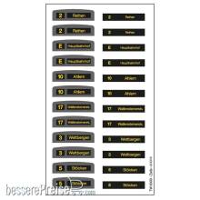 Halling DEC-TW6-H10 - Decals für Hannover TW6000, Nr. 6210