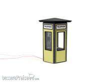 Halling M-380-FM-LIGHT - Telefonhütte, beige, Ep 3/4, beleuchtet