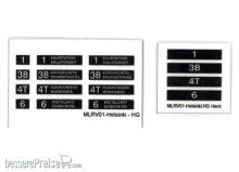 Halling DEC-MLR-V01 - Decals für MLRV01 Helsinki (Transtech Oy)