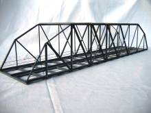 Hack Brücken 13850 - Bogen/Kastenbr. 50 cm 2-gleisig, grau - Typ BK50-2