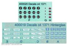 Halling DEC-WC4-B71 - Decals für Wien Beiwagen c4, Nr. 1371