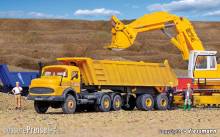 Kibri 14025 - Spur H0 MEILLER Rundhauber mit Sattelkipper