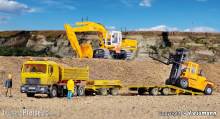Kibri 14066 - Spur H0 MAN Kipper mit Tieflader Kirchhoff