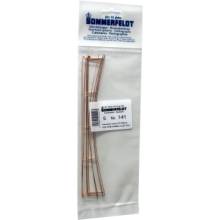 Sommerfeldt 141 - H0 Fahrdraht verkupfert 0,7 x 188 mm, 5 Stück