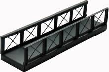 Hack Brücken 14100 - Fußgängersteg 11cm (ohne Treppen), grau - Typ F11