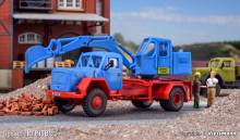 Kibri 14130 - Spur H0 MAGIRUS Eckhauber mit Baggeraufbau