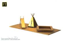 Halling M-306 - Kinder-Spielplatz: Rutsche, Sandkiste