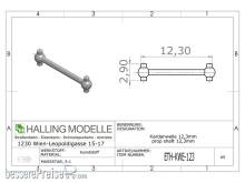 Halling ETH-KWE-123 - Kardanwelle 12,3mm
