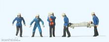 Preiser 14202 - HO Feuerwehrm. m. Trage