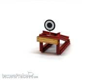 Halling M-258-Z-FM - Prellbock (H0e) ´Zillertalbahn´, signalrot