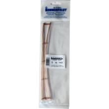 Sommerfeldt 143 - Fahrdraht verkupfert 0,7 x 229 mm (5 Stück) {# 143}