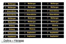 Halling DEC-TW3-X - Decals für Hannover TW3000 , TW3 alle Nummern