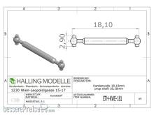 Halling ETH-KWE-181 - Kardanwelle 18,1mm