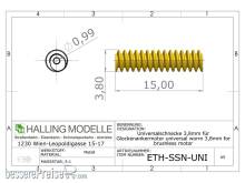 Halling ETH-SSN-UNI - Universalschnecke für Glockenanker