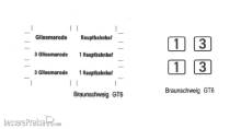 Halling DEC-GT6-B33 - Decals für GT6 Braunschweig Nr. 33/35