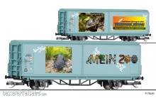 Tillig 14858 - START-Schiebewandwagen Hbis-tt „Mein Zoo“