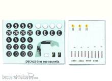 Halling DEC-WE1-G - Decals für Graz ´E1´ Nr. 291- 292