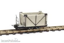 Halling DTL-121-B - Lore mit Holzaufbau und Bremserbühne, grau
