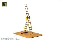 Halling M-354 - 2 Stk. Gartenleiter, ausziehbar (Metall),