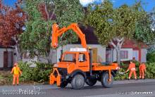 Kibri 15004 - Spur H0 UNIMOG mit Lichtraumschneidgerät