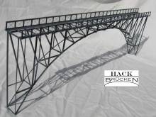 Hack Brücken 15050 - Hochbogenbrücke 60 cm , grau - Typ H60