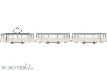 Halling REK-NZR-SET-S - Reko-SET Zweirichtungsfahrzeuge, neutral, Standmodell