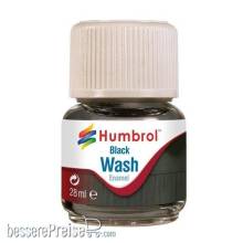 Humbrol AV0201 - Humbrol Enamel Wash Black 28 ml