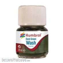 Humbrol AV0203 - Humbrol Enamel Wash Dark Green 28 ml