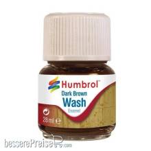 Humbrol AV0205 - Humbrol Enamel Wash Dark Brown 28 ml