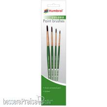 Humbrol AG4050 - Coloro Pinsel-Set (Größen 00, 1, 4 & 8)