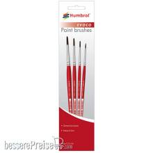 Humbrol AG4150 - Evoco Pinsel-Set (Größen 0, 2, 4 & 6)