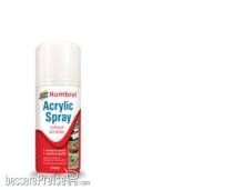 Humbrol AD6034 - HUMBROL ACRYLIC HOBBY SPRAY 150ML No 34 White Matt US Marines