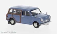 Brekina 15363 - Brekina, Austin Mini Countryman, blau, 1960, Woody, 1:87