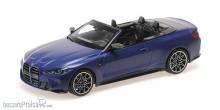 Minichamps 155021030 - BMW M4 CABRIOLET - 2021 - MATT BLUE METALLIC