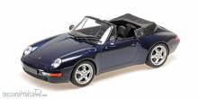 Minichamps 155061130 - PORSCHE 911 (993) CABRIOLET - 1994 - BLUE METALLIC