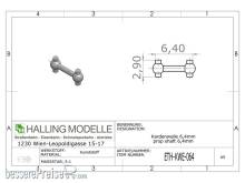 Halling ETH-KWE-064 - Kardanwelle 6,4mm