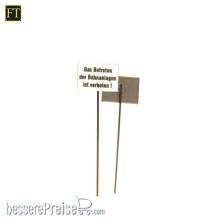 Halling M-601-FM - Schild ´Betreten d. Bahnanlagen verb.´, 2 Stk.