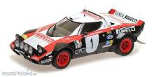 Minichamps 155781701 - LANCIA STRATOS - LANCIA PIRELLI - R&Ouml,HRL/GEISTD&Ouml,RFER - WINNERS DYNAVIT SAARLAND RALLYE 1978 - L.E. 336 pcs.